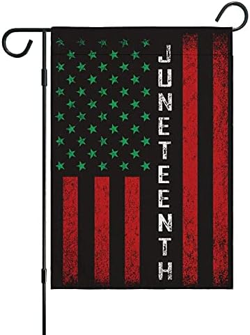 Garden Flags Juneteenth Flag Vertical Double Sized Home Flag Independence Day Freedom Decorations Outdoor Banner Yard Farmhouse Flag 12.5"X18"