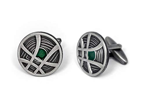 Eye of Agamotto Cufflinks, Avengers Dr Doctor Strange Tie Clip, Iron Man Jewelry, Ironman Tie Tack Geek Gifts, Minimalist Superhero Captain America Cuff Links Wedding Party Groomsmen Gift