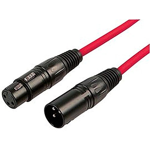 Cable XLR Patch Leine M-F 12.0M rojo Confección de cable Audio & Video, M-F Rojo, Longitud del – Imperial: 39.37ft,– Metrisch: 12 m, Tipo de conector A: Conector, 3 vías, Tipo de conexión B: Casquillo, revestimiento exterior Color: