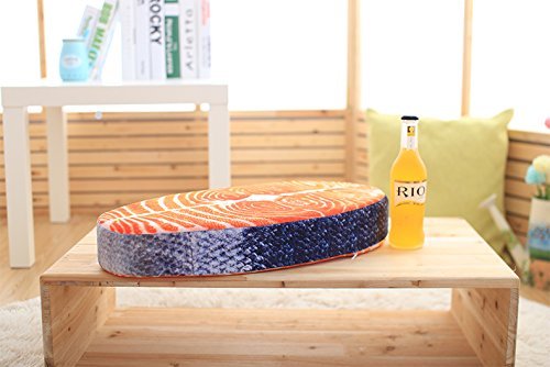 Amazon.co.jp: 鮭 切り身 本物 そっくりなクッション リアル 3D 座布団