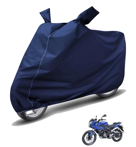 Image of Auto Hub Waterproof Bike Cover Compatible with Bajaj Pulsar AS 150 Dustproof, UV Protection Two Wheeler Bike Pulsar AS 150 Cover - Blue