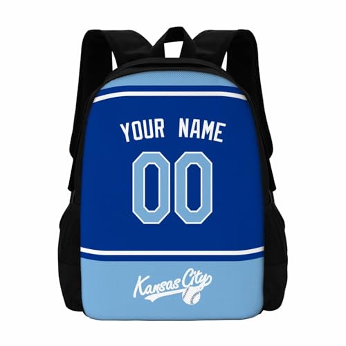 ANTKING Kansas C Backpack School Bags Custom Name Number for Men Youth Boy Gift