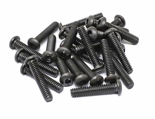 Iexcell 0B14114025 25 Pcs 1/4-20 X 1-1/4 Inch Alloy Steel 10.9 Grade Hex Socket Button Head Cap Screws Bolts Kit thumb #1