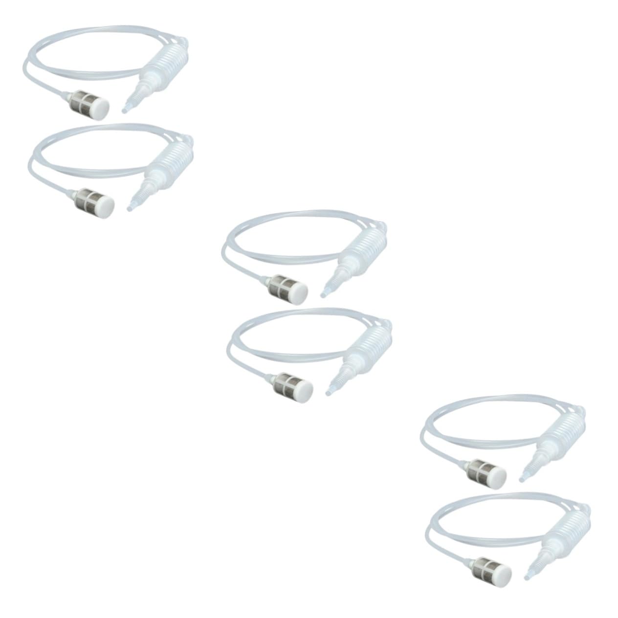 COLLBATH 6pcs Home Brewing Siphon Hose for Wine and Beer Transfer Manual Siphon Pump for Easy Liquid Movement Suitable for Home and Restaurant Use