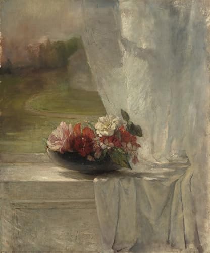 Tableaux Peinture sur Toile Fleurs John La Farge Impression Image Décoration 60x90