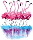 Pretty Paint Splatter Flamingo Art Vinyl Decal Sticker (4