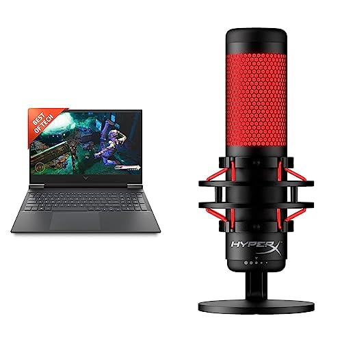 Image of HP Victus Gaming AMD Ryzen 5-5600H Processor 16.1 inch(40.9 cm) FHD Gaming Laptop & Quadcast