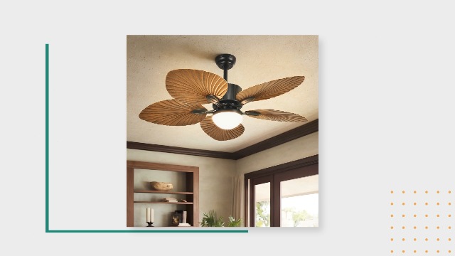 YITAHOME Tropical Ceiling Fan with Lights, 3 Ways Control