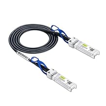 كابل 10Gtek 25G SFP+ DAC - كابل Twinax نحاسي سلبي مباشر من 25GBASE-CR SFP28 إلى SFP28 لأجهزة Cisco SFP-H25GB-CU0.5M وUbiquiti UC-DAC-SFP28 وSupermicro والمزيد، بطول 0.5 متر و1.6 قدم