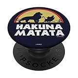Disney Lion King Simba Timon Pumbaa Hakuna Matata Sunset PopSockets PopGrip: Swappable Grip for...