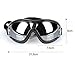Dualoai Fashion Pet Dog Goggles Sunglasses Protection Anti-Wind Glasses Eye Wear, Black