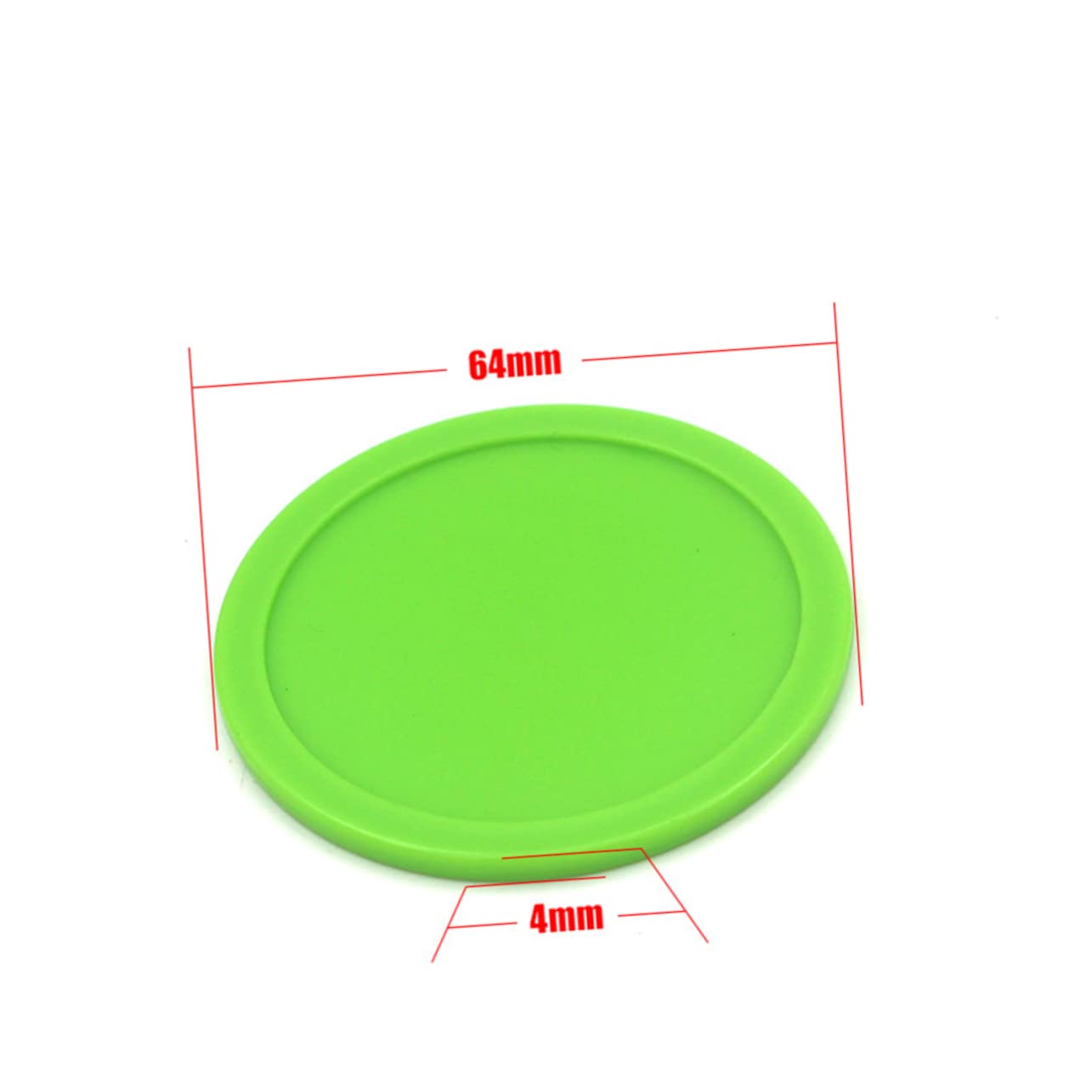 Mipcase Air Hockey 20pcs Ice Hockey Table Mini Pieces 64mm Air Puck Set for Accessories (Green)