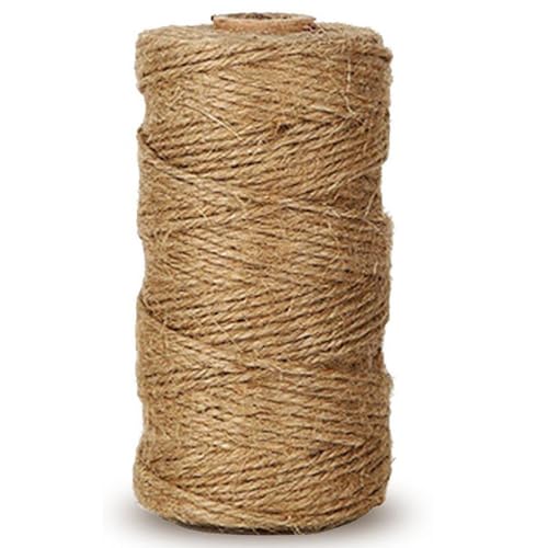 328-de jute Naturel Ficelle Corde en jute décoration de jardin Corde pour DIY Cordon Corde en chantiers Hang Étiquette photos carte de vœux Emballage cadeaux 328-Fuß/3PC