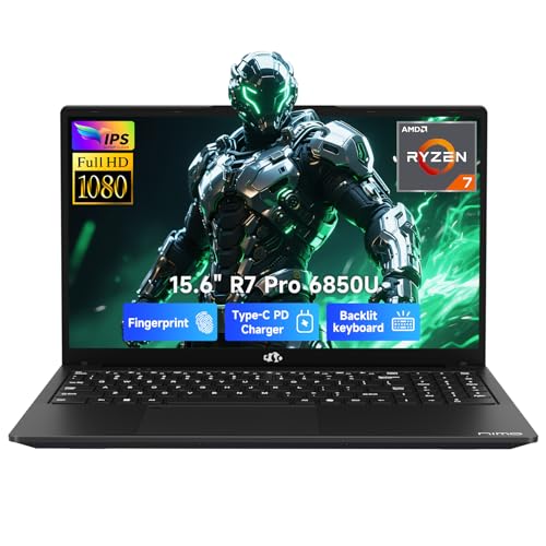 NIMO 15.6' Light-Gaming-Laptop, AMD Ryzen 7 Pro 6850U...