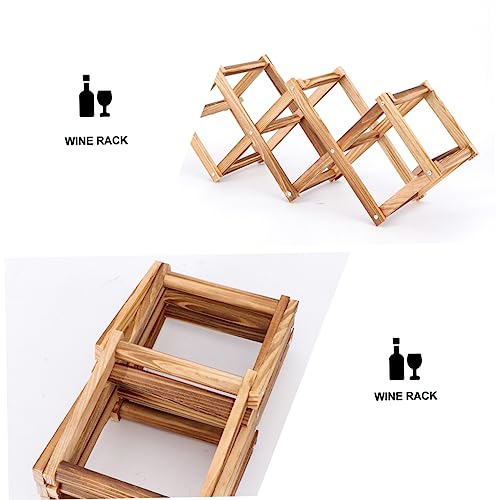 Soporte de vino plegable de madera GLEAVI miniatura 3