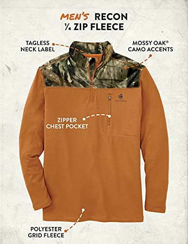 Legendary Whitetails Men's Recon 1/4 Zip Fleece Long Sleeve Shirt4