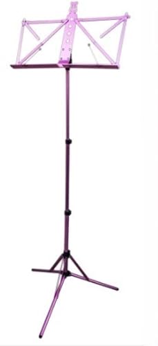 Miniatura 12 de Paititi Soporte de música plegable resistente y duradero con bolsa de transporte, color negro