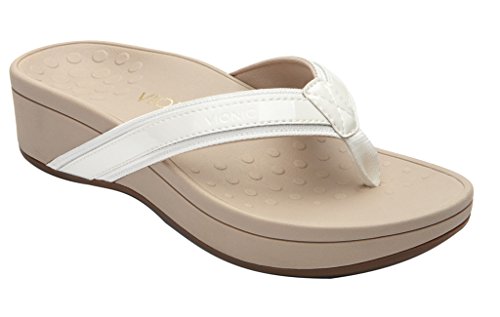 Vionic Womens High Tide Platform White Sandal - 7 M