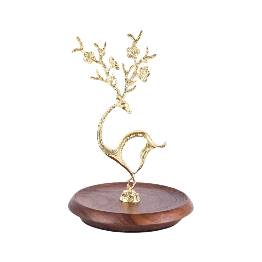 CTRLZS Jewelry Tree Stand Organizer Jewelry Holder Stand Deer for Rings,Necklaces,Bracelets Gold