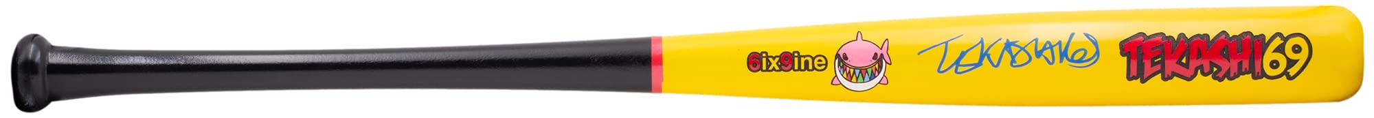 Tekashi 6ix9ine Signed Yellow Full Size Baseball Bat BAS