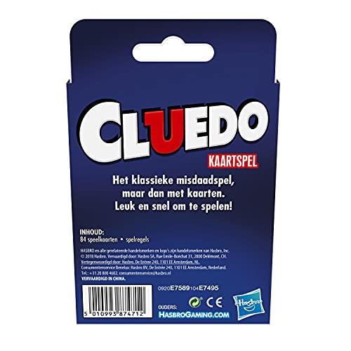 Cluedo Card Game for Children from 8 Years, Strategy Game for 3-4 Players, Multi-colour - Image 3