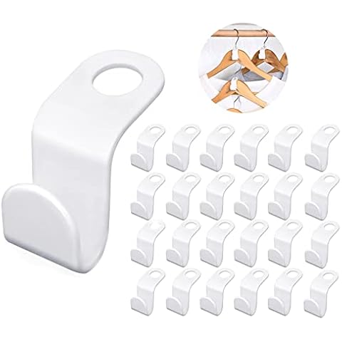 50 Pcs Stackable Clothes Hanger Connectors Cover