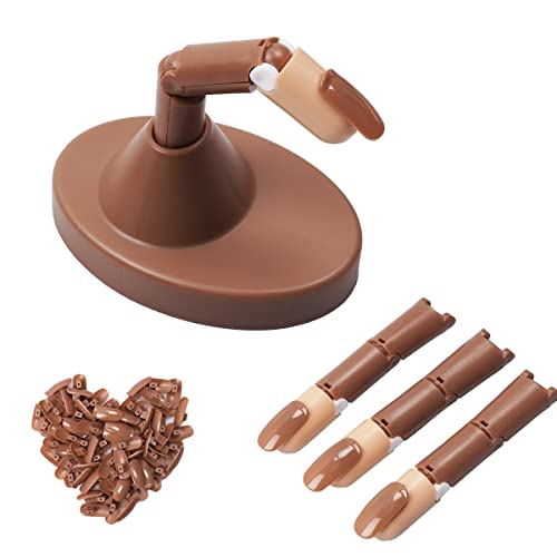 Practice Fingers For Acrylic Nails,Flexible Nail Training Model Practice Finger，3 Pcs Fake Practice Finger For New Beginner，Art Training Manicure Fingers Set Diy #TOP27
