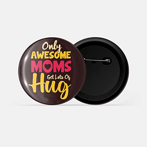 Image of dhcrafts Pin Badge Multicolor Family Glossy Finish Design Pack of 1 (58mm)