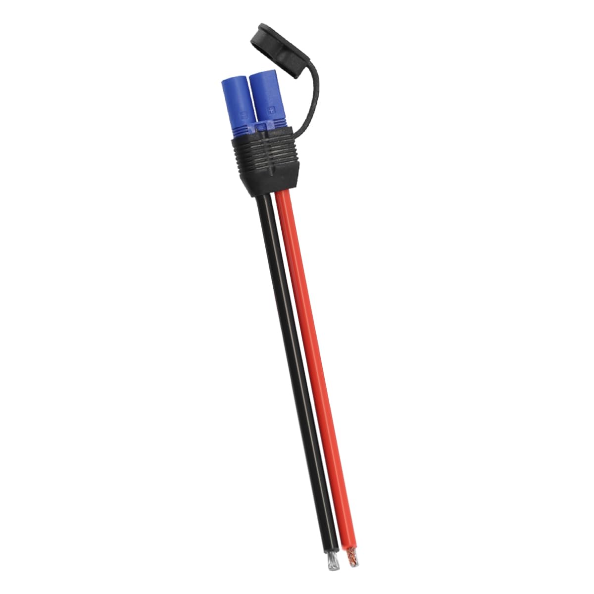 ACOLY 10AWG EC5 Male Power Pigtail Cables – Bare Wire with Waterproof Cap for Car Battery Repair (11.81 Inch / 0.3 m)