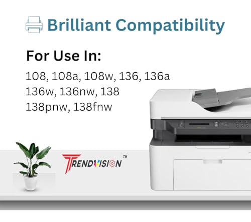 Image of Imported Compatible with HP 110A /W1112A /W1110A Toner Cartridge for LaserJet 108 /108a /108w /136 /136a /136w /136nw /138 /138pnw /138fnw(Pack of 2)