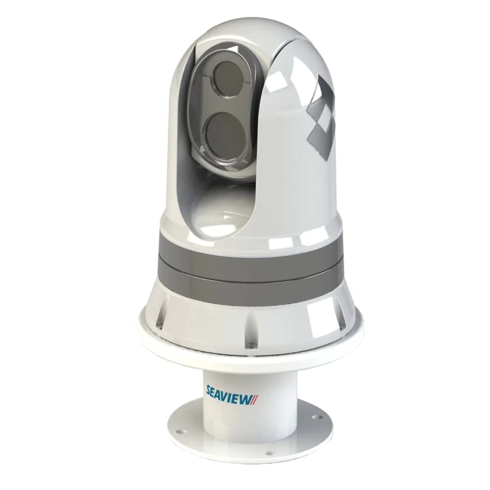 Vertical Camera &amp; Searchlight Mount | 8" Base | Concealed Cable Routing