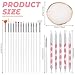 21 PCS Nail Art Brushes Nail Art Tool Set Resin Pallete Nails Pallet for Nails Design Brush Dotting Tools Painting Brushes Sculpture Pen Makeup Display Board for Home Salon