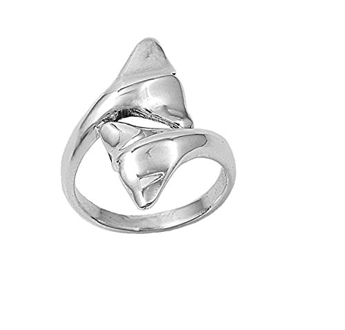 Closeoutwarehouse 925 Sterling Silver Whale Fluke Lovers Ring Size 10 #TOP25
