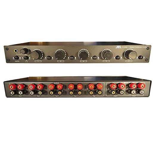 2x5 Speaker Selector Switch Switcher Volume Control, Commercial Grade