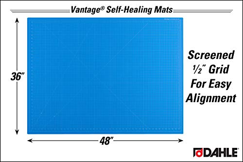 Dahle Vantage 10694 Self-Healing Cutting Mat, 36” x 48", 1/2" Grid, 5 Layers for Max Healing, Perfect for Crafts & Sewing, Blue - Image 3