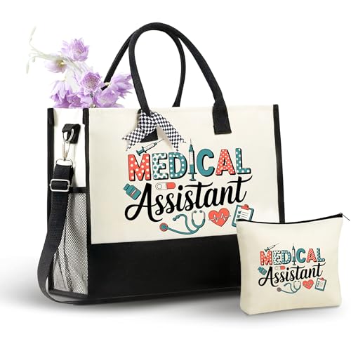 Bolsa Tote de Lona con Cremallera y Correa para Mujer miniatura 1