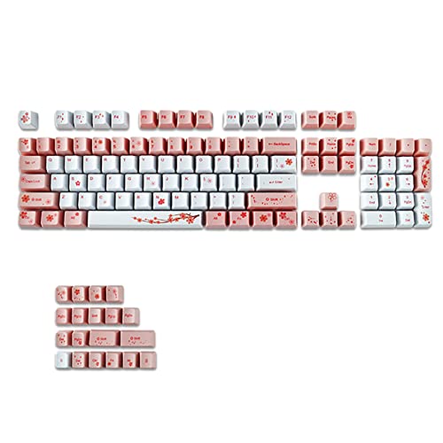 Keycaps PBT sublimation thermique 123 touches profil Cherry anti-effacement