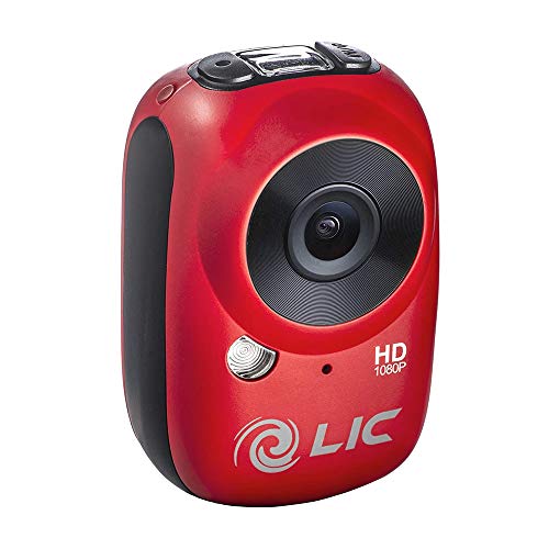 Liquid Image Ego 727   Videocámara Deportiva de 12 MP (Full HD, USB), Negro y Rojo