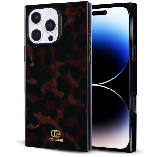 Image of COCOMII Rectangle for iPhone 14 Pro Max Case, Chestnut Leopard