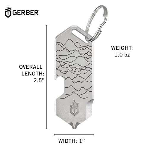 Gerber Gear Shard Keychain 3-in-1 Multitool, Clips to Pocket or Keychain with Bottle Opener, Package Opener, and Cross Driver, EDC Gear for Everyday Carry - image 6