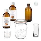 Dioxyde de Chlore   Kit de Production Complet Méthode Bocal   Chlorite de Sodium 25% et Acide chlorhydrique 4%   Fabrication du CDS (réactifs + Accessoires)