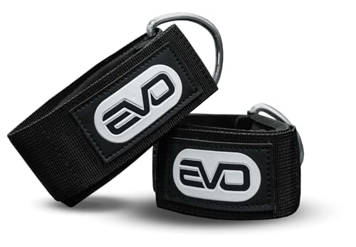 EVO SPORTS FUEL Handgelenk Bandagen Gym | Muskelaktivierung & Gelenkschutz beim Training | Verstellbare Hand Cuffs für Kraftsport, Fitness, Bodybuilding, Crossfit & Maschinenübungen (1 Paar)