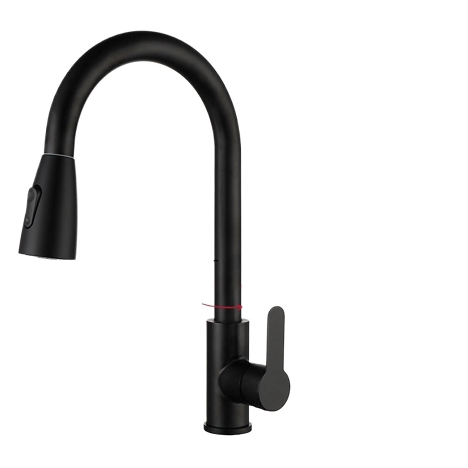 Pull Out Faucet Brushed Pull Out Kitchen Sink Faucet Flexible 2 Modes Stream & Sprayer Nozzle Faucets Stainless Steel Hot Cold Wate Mixer Tap(Black)
