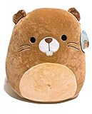Squishmallows Official Wildnerness Squad 12' Plush Doll Toy (Chip The Beaver 12”)