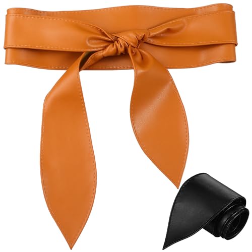Ceinture large femme cuir à nouer style corset pour tailleur chic