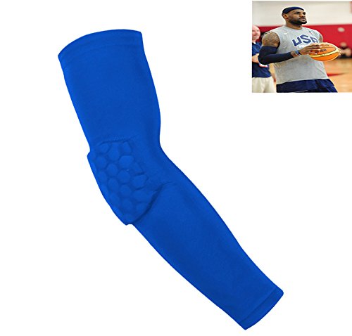 Futaba Honeycomb Crashproof Basketball Arm Sleeve Elbow Support - Blue - Medium 1