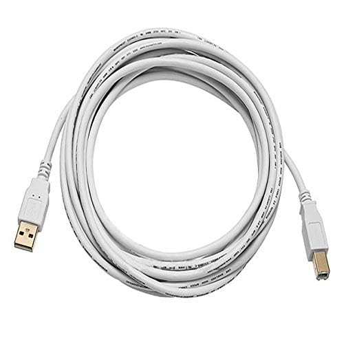 DARAHS 6Ft Long Midi Cable USB 2.0 Type-A to Type-B High Speed Cord for Audio Interface, Midi Keyboard, USB Microphone, Mixer, Speaker, Monitor, Instrument, Strobe Light System Laptop Mac PC (1.5 M)