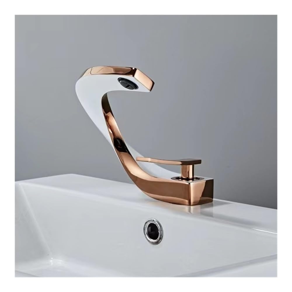 Robinet de lavabo en laiton mitigeur de salle de bains chaud froid moderne