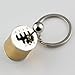 maycom Creative Auto Part Model Gear Box Keychain Six-peed Manual Transmission Shift Lever Keyring Key Chain Ring Keyrings Keyfob (Gold)