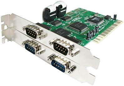 StarTech.com 4 Port PCI RS232 Serial Adapter Card with 16550 UART (PCI4S550N)